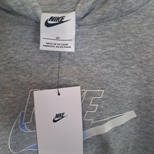 Nike plus size sweatshirt with hood.